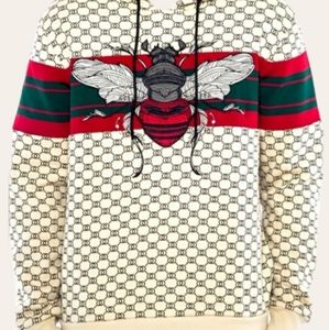 Hudson Beige 100% Cotton Fleece Hoodie - Size XL